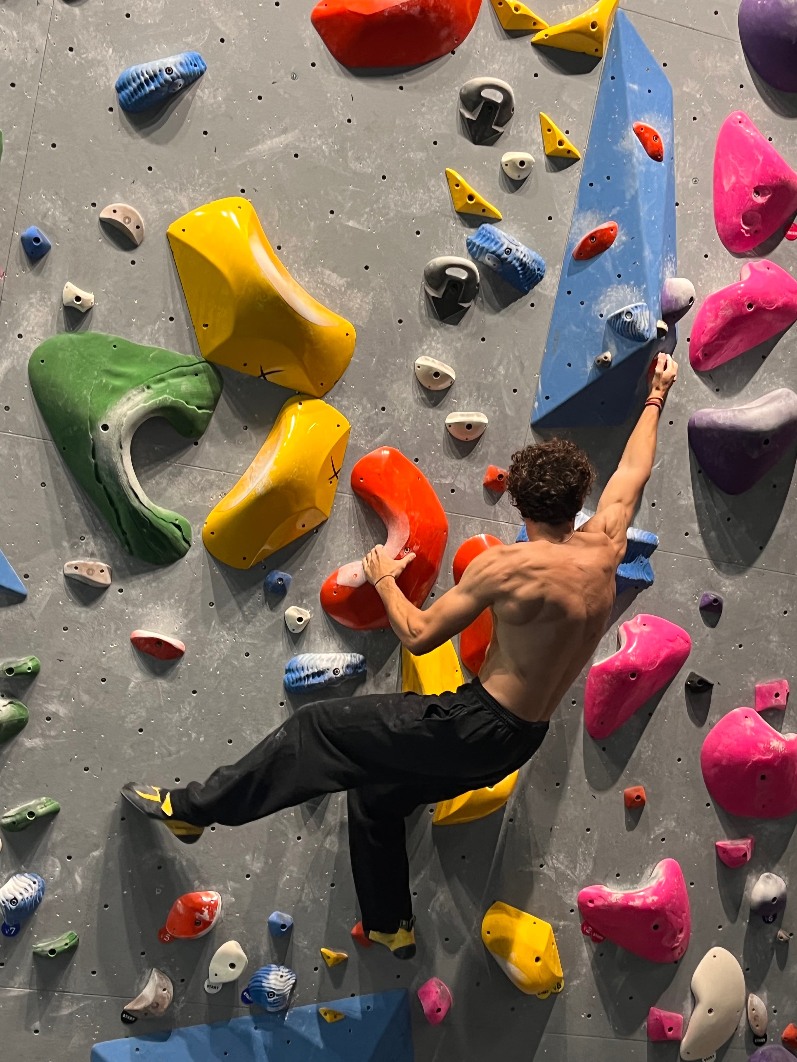 Climbing on the board