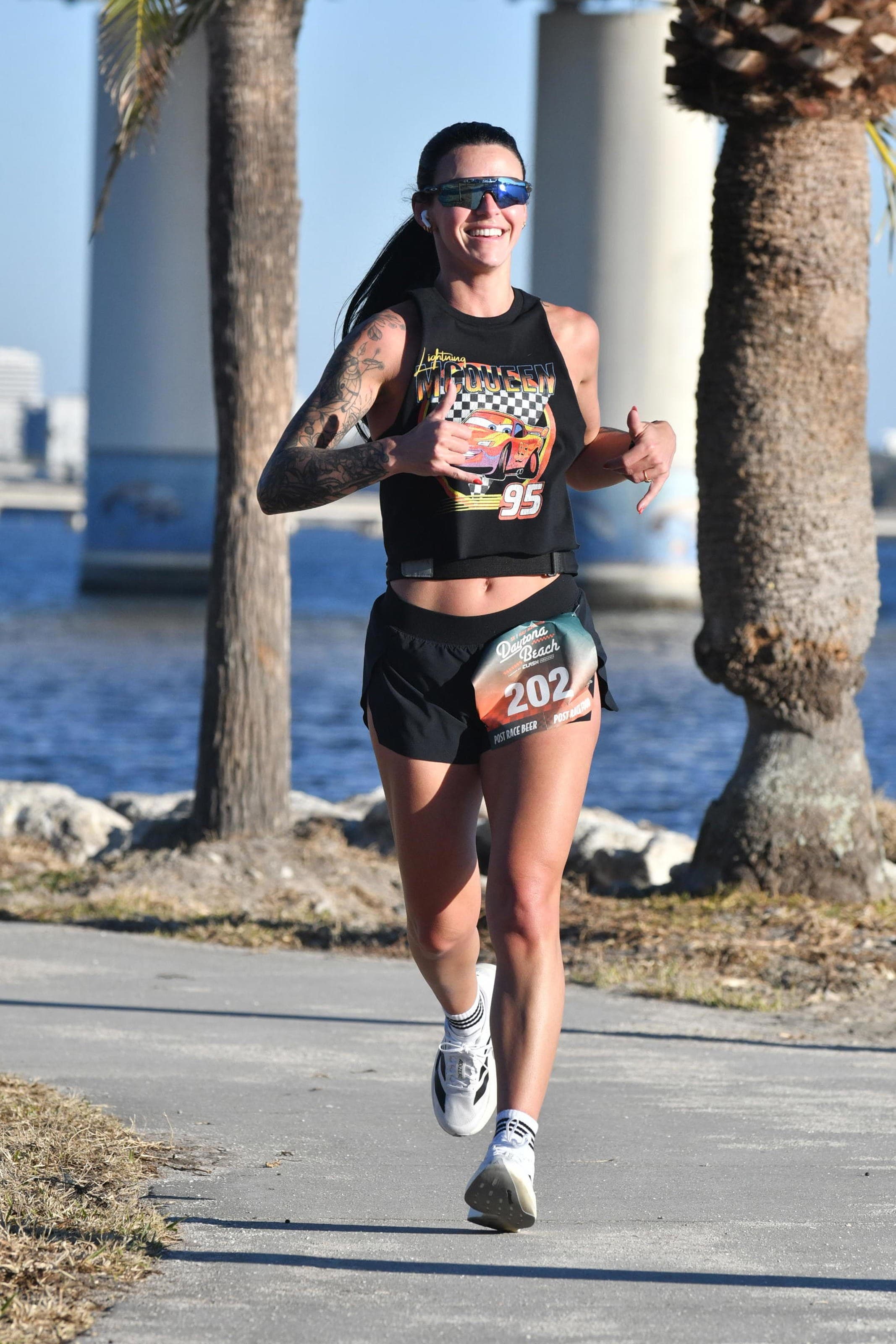 Her first half marathon sub 2