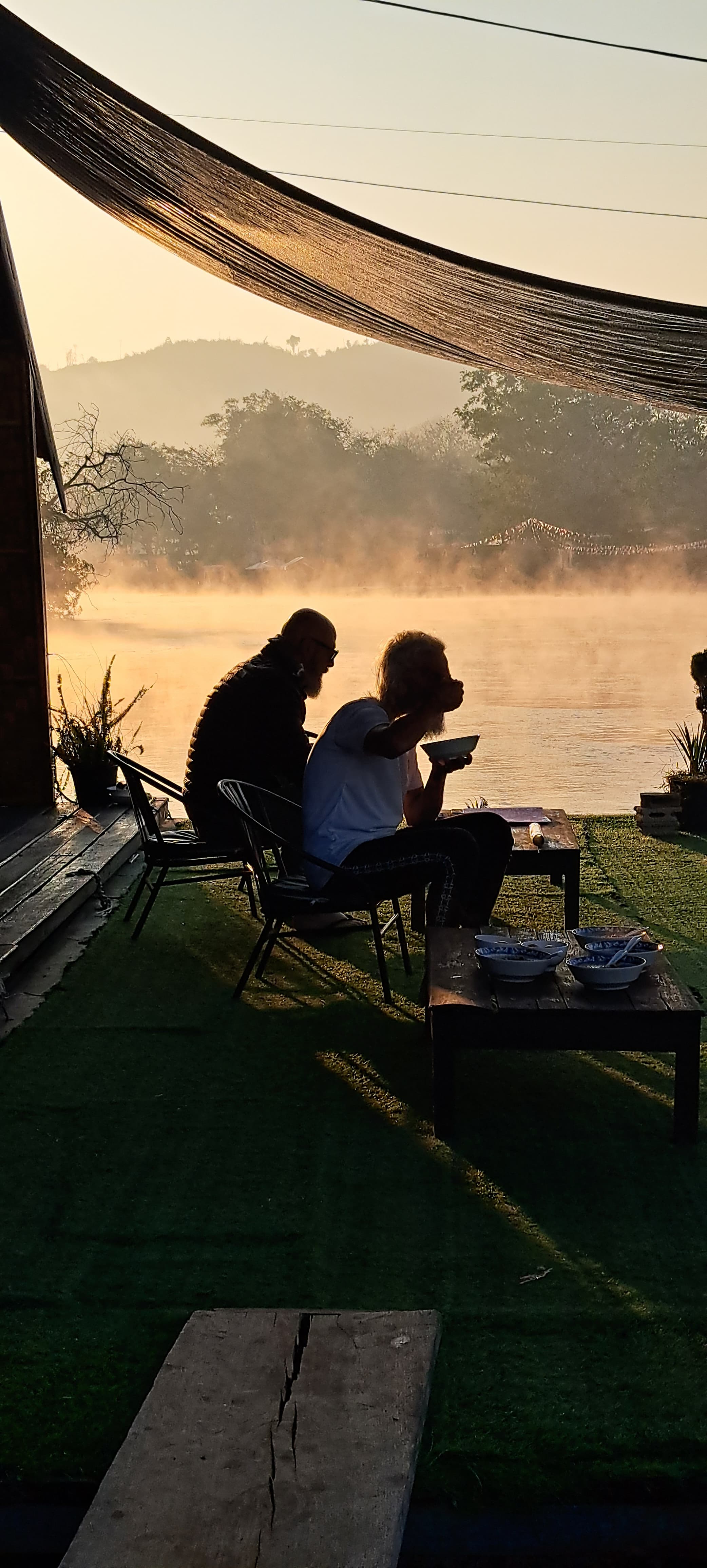 Sunset on the river
