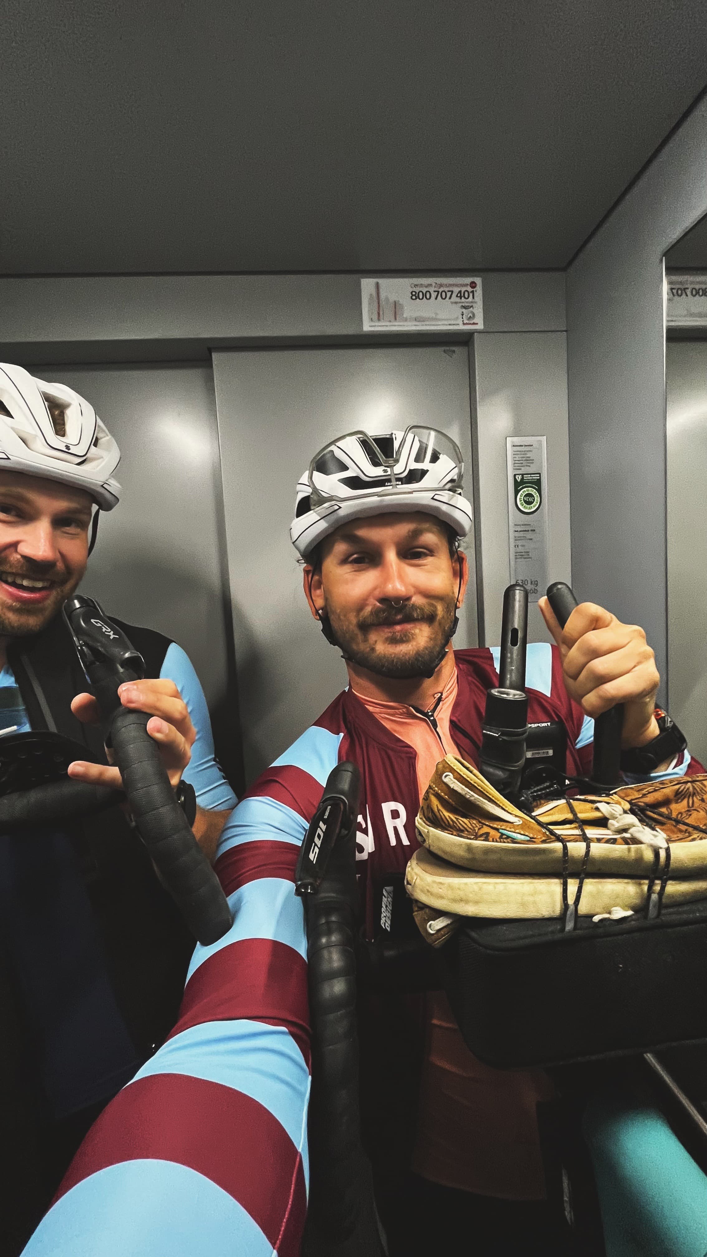 Mārtiņš and his riding partner